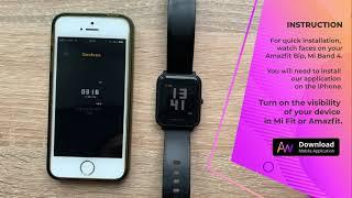 Installation Instructions watch faces on Mi Band 4 and Amazfit Bip with iPhone