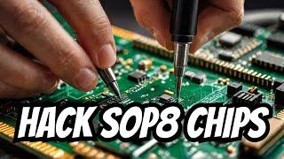 Simple tool to read and write SOP8 Flash Chip without de-soldering