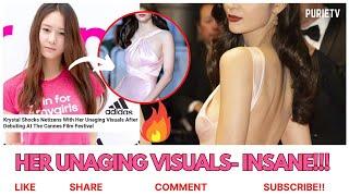 KRYSTAL SHOCKS NETIZENS WITH HER UNAGING VISUALS AFTER DEBUTING AT THE CANNES FILM FESTIVAL