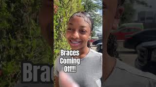 Braces coming off! #fyp #trending #shorts #viral #braces #orthodox #funny #teen #highschool #drama