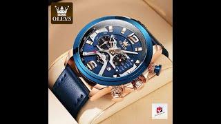 OLEVS 9915 Blue Belt Watch || Easy Shopping Zone || Bangla Watch Tutorial ||