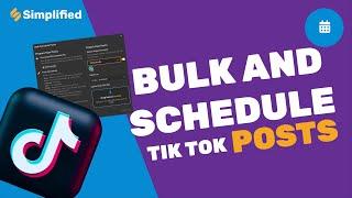 How to bulk upload and schedule TikTok posts