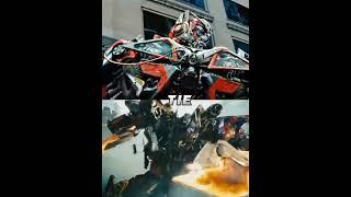 All Optimus Prime Bayverse Vs Sentinel Prime Dotm #transformers #shorts