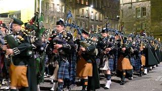 Massed Pipes and Drums and Military Bands              #scotlandthebrave #militaryband