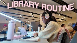 Library study vlog ️ best library study tips, handling busy uni days and student day in the life