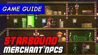 How to attract merchants to Starbound NPC colony | Game Guide [Pleased Giraffe]