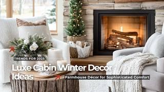 Rustic Meets Luxury: Top Luxe Cabin Winter Farmhouse Decor Trends for 2025