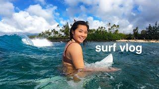 a week surfing on the north shore, hawaii 