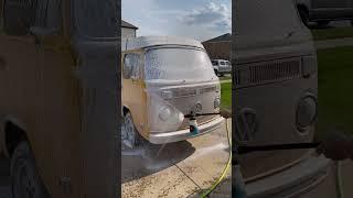 First wash of the bay! #vw #bus #camper