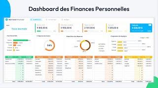 Tableau de Bord Interactif pour la Gestion des Finances Personnelles | Excel Avancé