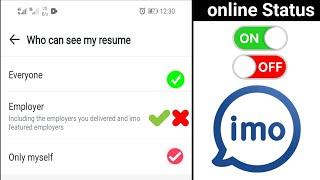 How do I turn off my active statuson imo | How can I be invisible onimo || What does one tick on imo