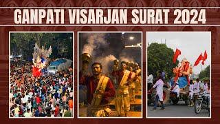 Ganesh Visarjan 2024 | Surat  Gnesh visarjan || સુરત ગણેશ વિસર્જન | Ganesh Visarjan Live |