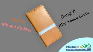 Bao Da iPhone Xs Max Dạng Ví Hiệu Nuoku Gentle Chính Hãng