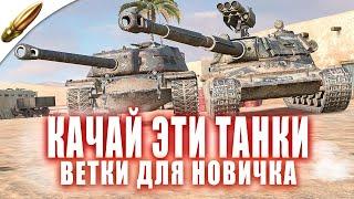Какие ТАНКИ качать НОВИЧКУ - ТОП ЛУЧШИХ Веток в Tanks Blitz