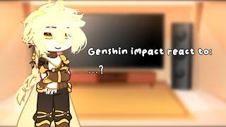 Genshin impact react to Aether + some edits || ️Aether harem️ || part 1/? || Angst? ||