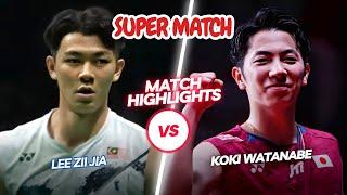 Epic Match‼️‼️Lee Zii Jia (MAS) vs Koki Watanabe (JPN)‼️‼️Yonex Swiss Open Badminton