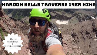 Colorado 14ers: Maroon Bells Traverse Virtual Hike Trail Guide