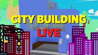 BUILDING A CITY LIVE!| Roblox #bingbongboomlive!