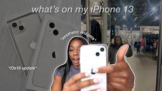 What’s on my White iPhone 13, iOS18, aesthetic widgets | Vlogmas Day 17