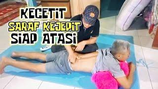 TERAPI PIJAT BADAN KECETIT / SARAF KEJEPIT || PIJAT TRADISIONAL