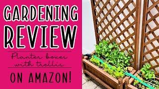 Best Choice Products Wood Planter Box with Trellis Review!