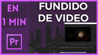 ️ Efecto Desvanecer Video Adobe Premiere Pro | Fade in Fade out de Video | Tutorial en 1 min