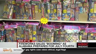 Fireworks sales "booming" as Alabama prepares for July Fourth