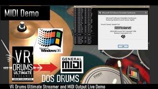 MIDI interface with VR Drums Ultimate Streamer (App) #vr