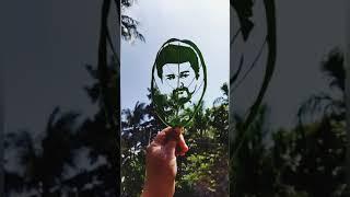 #shorts | Anna yaru thalapathy | vijay | leaf art | leaf work | master | Tamil song