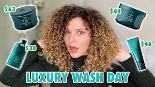 CURLY HAIR STYLIST REVIEWS ORIBE MOISTURE AND CONTROL LINE (luxury sephora haul)