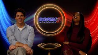 James Marsden & Tika Sumpter talk Tom and Maddie's parenting tips in "Sonic the Hedgehog 3"