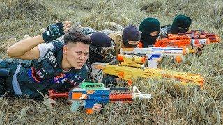 LTT Game Nerf War : Winter Warriors SEAL X Nerf Guns Fight Criminal Group Rocket N-Strike Elite