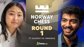 Norway Chess 2025! Magnus v. Gukesh, Fabiano v. Hikaru & Ju v. Lei Kickoff Day 1