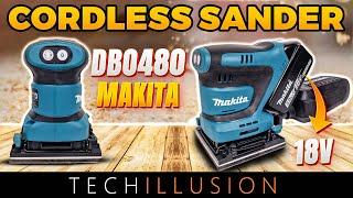 The Small MAKITA 18V cordless orbital Sander DBO480! - MAKITA DBO480Z - Review & Test