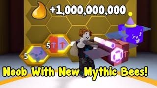 Noob With New Buoyant Bee & Precise Bee Mythic! Made 1 Billion Honey - Bee Swarm Simulator Roblox