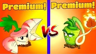 Plants vs Zombies 2 Gameplay PARSNIP vs WASABI WHIP Premium vs Premium Plantas PVZ 2 Primal