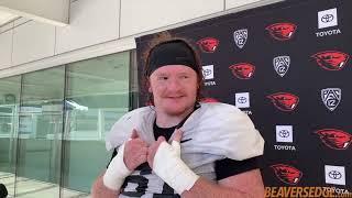 Oregon State OL Tanner Miller Talks Playing Center