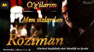 O'g'ilarim men sizlardan Roziman-Farhod Sayfulloh (men sizlardan roziman) Nasheed Nashida UZBEKCHA