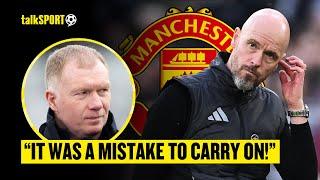 "IT'S BEEN TOUGH TO WATCH!"  Paul Scholes REACTS To Man United SACKING Erik Ten Hag! 