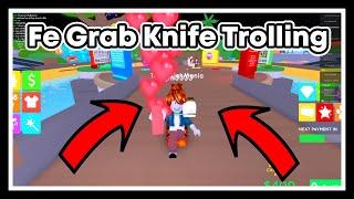 Roblox Exploit Trolling #1|Fe Grab Knife And Admin