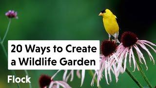 20 Ways To ATTRACT WILDLIFE to Your BACKYARD GARDEN — Ep. 112