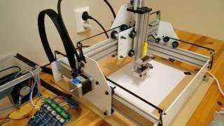 First test of my homebuilt CNC machine