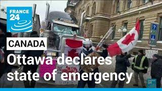 Ottawa mayor declares state of emergency to deal with trucking blockade • FRANCE 24 English