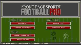 Front Page Sports: Football Pro (DOS, 1993) Retro Review from Interactive Entertainment Magazine