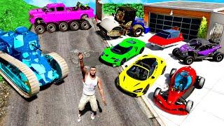 Collecting RARE & SECRET CARS in GTA 5!