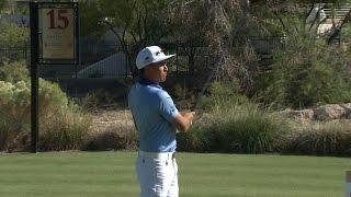 Rickie Fowler drives the green to set up eagle at Shriners