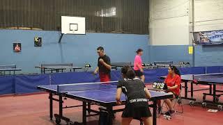 Tenis de mesa Car Valentín Ramos !!! Desafío con C. Ramírez jugadora Selección nacional Sub-15