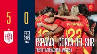 RESUMEN | España 5-0 República de Corea | Partido internacional amistoso |  SEFUTBOL