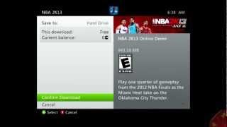 How To Download The NBA 2K13 Demo If You Don't See It On The Marketplace or PS Store