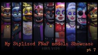 [Blender/FNaF] My stylized models Showcase pt 7